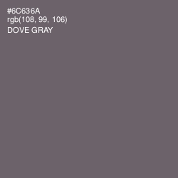#6C636A - Dove Gray Color Image
